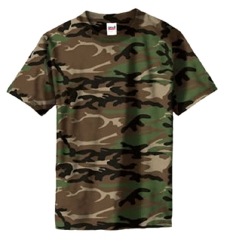ANVIL迷彩Tシャツ・カモフラージュグリーン